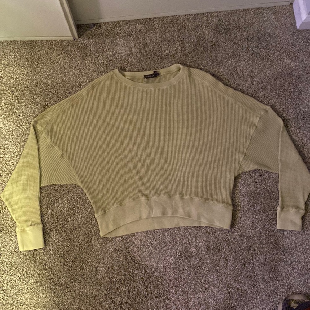 Urban Outfitters thermal sweater, light green